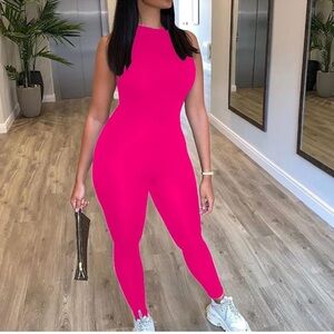 Vibrant Pink Women's Jumpsuit